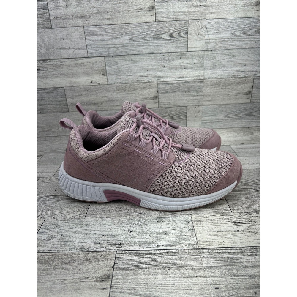 Orthofeet 846 Women 9 B Medium Mauve Pink Mesh Bungee Athletic Sneakers - Picture 9 of 16